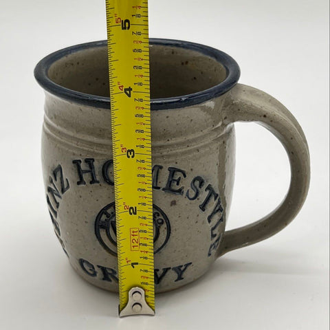 Heinz Homestyle Gravy Promotional Stoneware Mug Blue Speckled