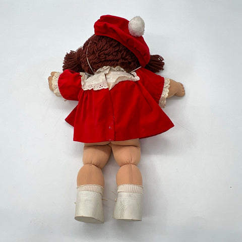 Vintage Cabbage Patch Kids Doll Coleco 1982 Red Christmas Outfit Xavier Roberts