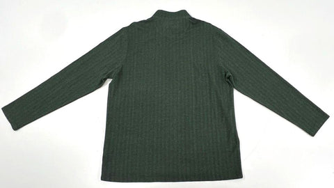 Mizzen+Main Men's Spruce Green Herringbone Quarter Zip Pullover NWT Size L