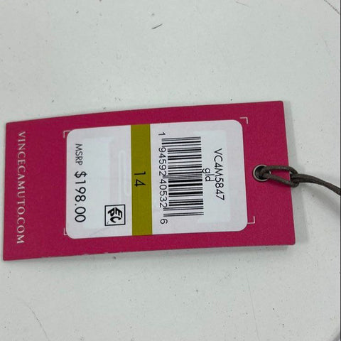 NWT Vince Camuto Gold Metallic Ruched One Shoulder Bodycon Dress Women's Size 14