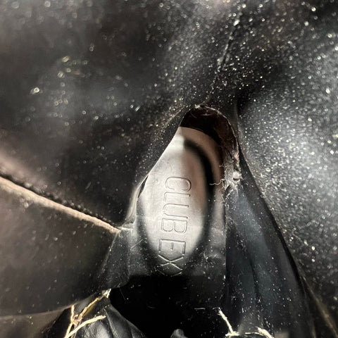 Club Exx Rattler Grip Snakeskin Platform Wedge Combat Boots Women's Size 7