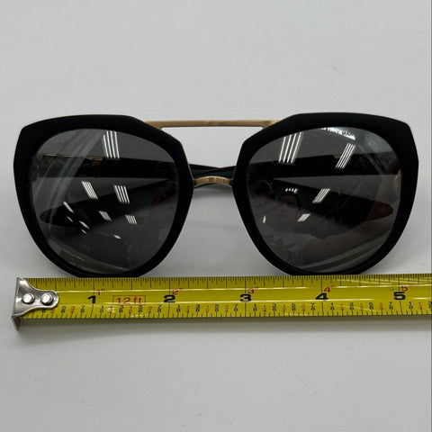 Nike Women's Flex Motion Sunglasses Black Gold EV1016 010 Grey Mirrored Lens