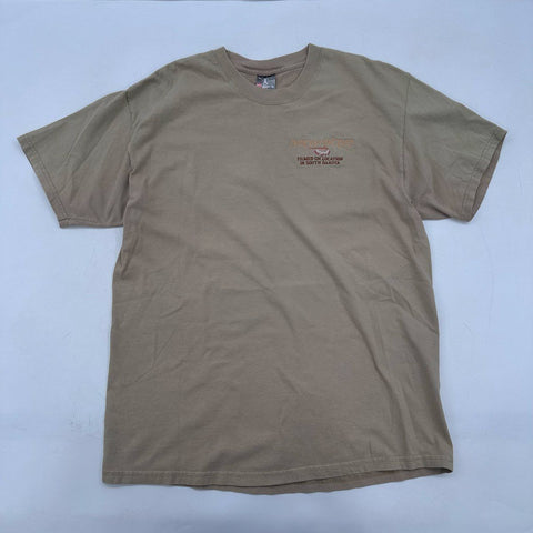 Vintage Dances with Wolves Shirt Embroidered Hanes Beefy-T South Dakota Sz L