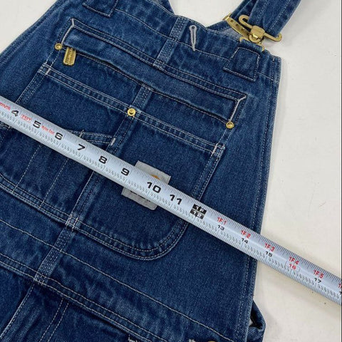Carhartt Loose Fit Cutoff Denim Overalls Shortalls 104672 DST Sz 28x32
