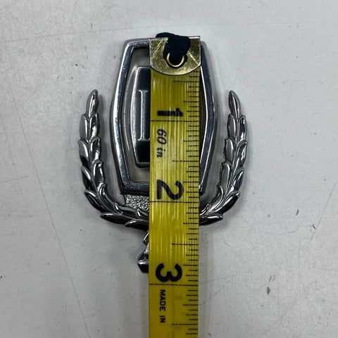 Vintage Ford LTD Hood Ornament Chrome Wreath Crest Emblem OEM