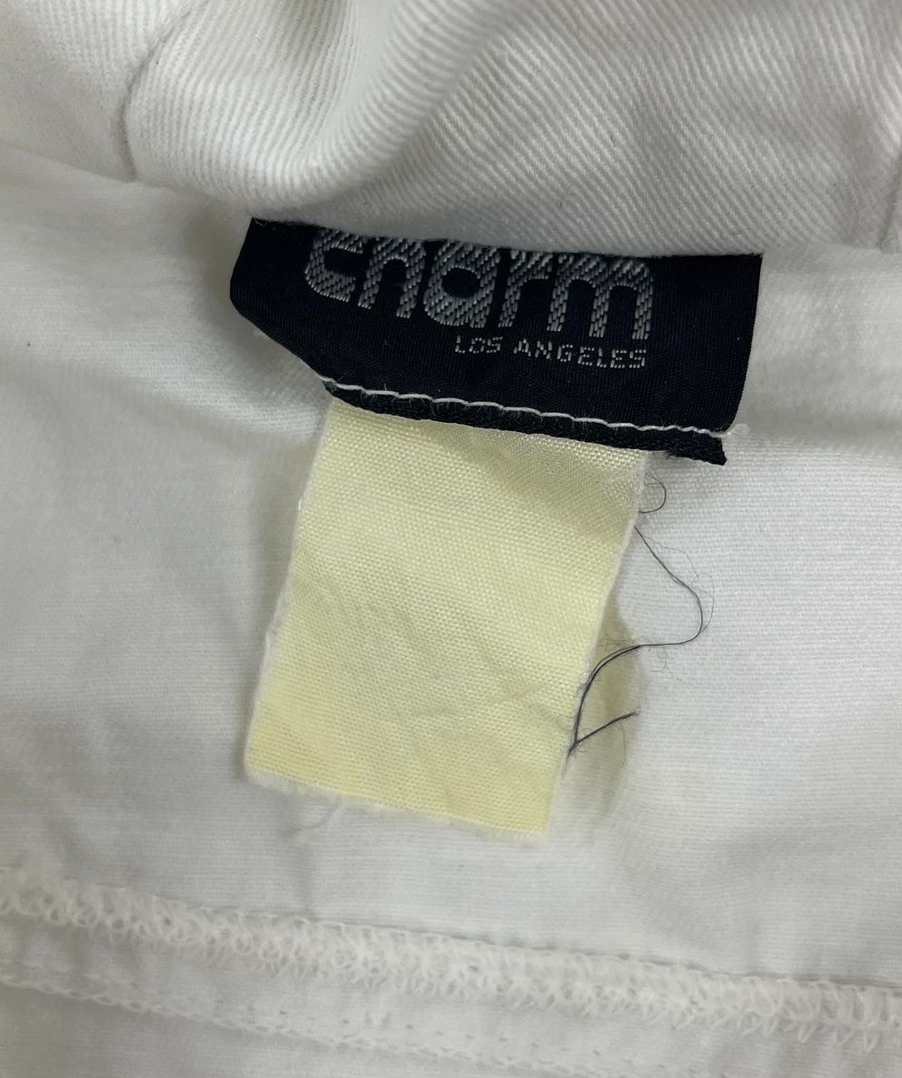 Enerma White Full Zip Hooded Cotton Twill Jacket Men's 22.5" Chest