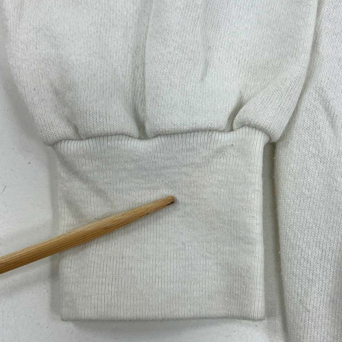 Vintage 80s Quaker State White Race Car Graphic Sweatshirt Anvil USA Men's XL