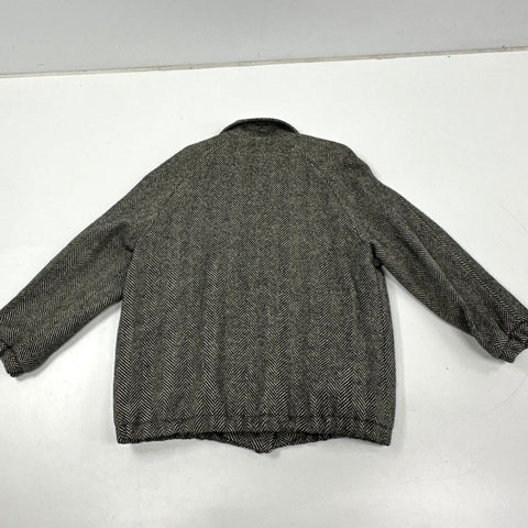 Vintage 80s International Scene Herringbone Wool Jacket Czechoslovakia Sz 11/12