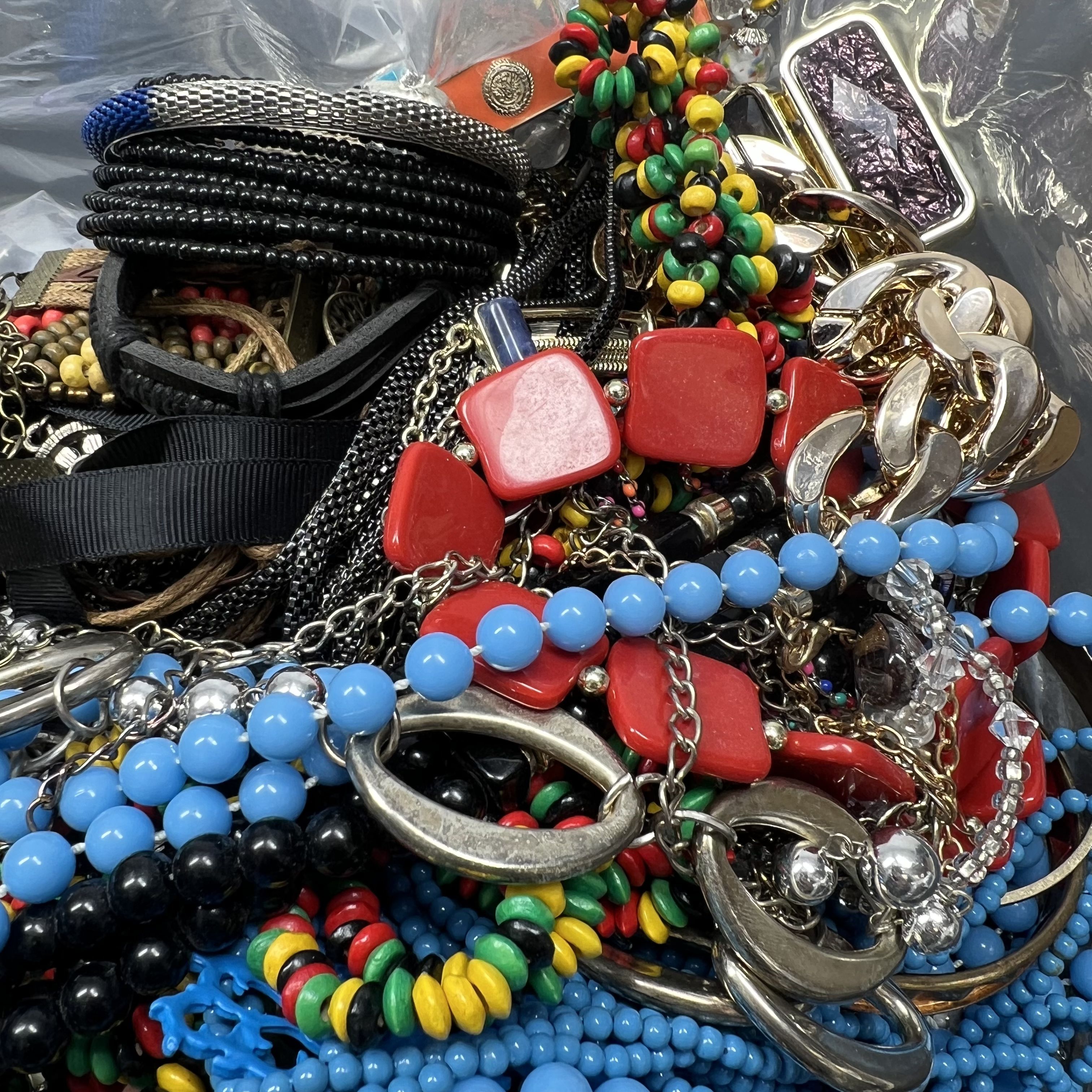 5LB Wearable Costume Jewelry Mixed Items Bag