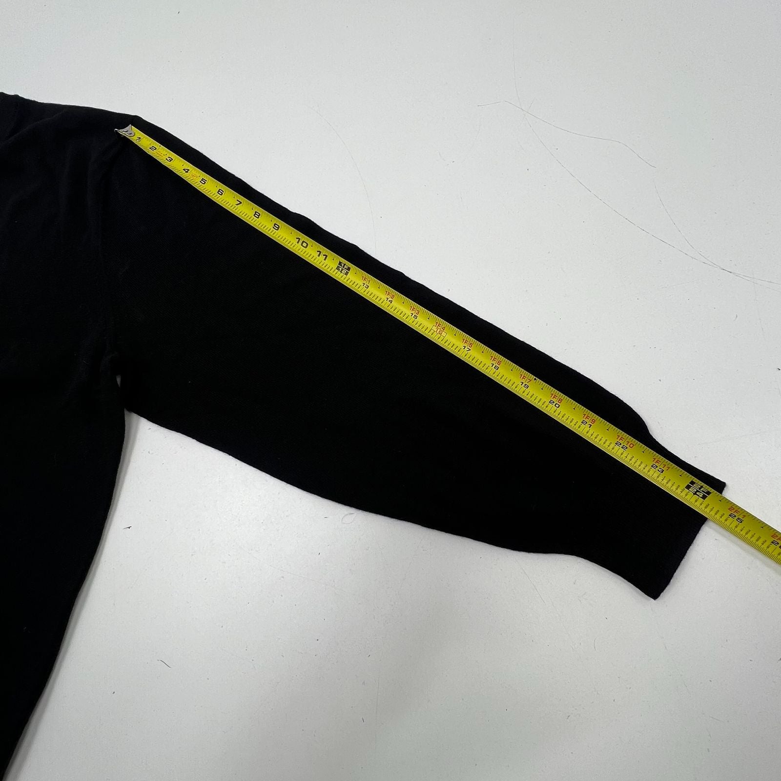 Rochester DXL NWT Black Cotton Cashmere V-Neck Pullover Sweater Men's 1XL