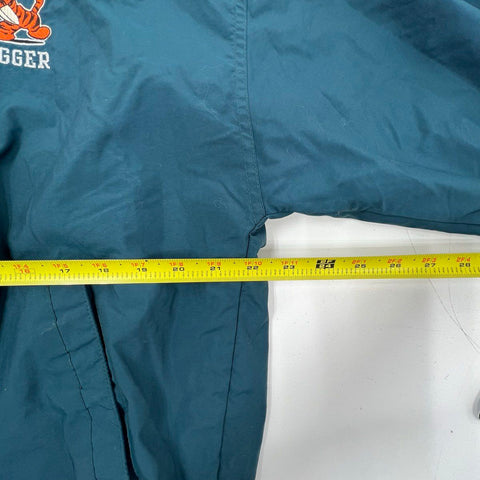 Vintage 90s Disney Tigger Embroidered Hooded Windbreaker Jacket Sz M