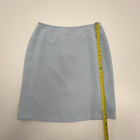 Tahari Arthur S. Levine Light Blue Pearl Beaded Skirt Suit Set Women's Size 12