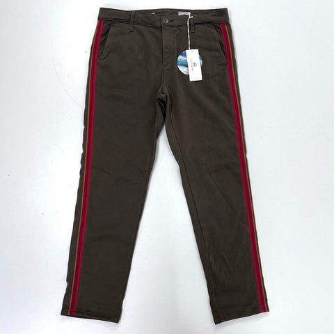 AG Adriano Goldschmied Women's The Caden Trouser Brown Stripe Sz 27 NWT