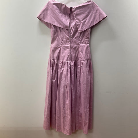 Priscilla of Boston Purple Drop Waist Sample Dress Size 8 Vintage 80s Does 50s