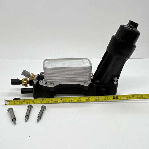 Engine Oil Filter Housing Adapter Assembly with Oil Cooler & Sensors New