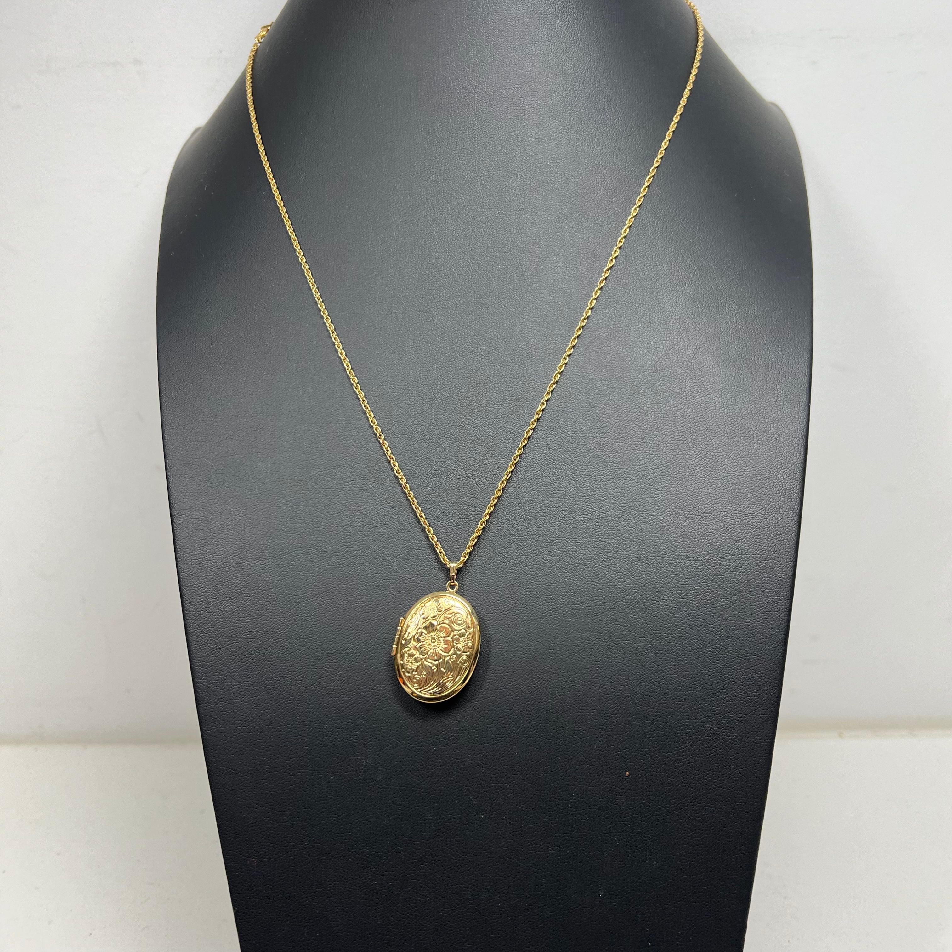 Lot of Gold Tone Chain Long Necklaces with Pendants