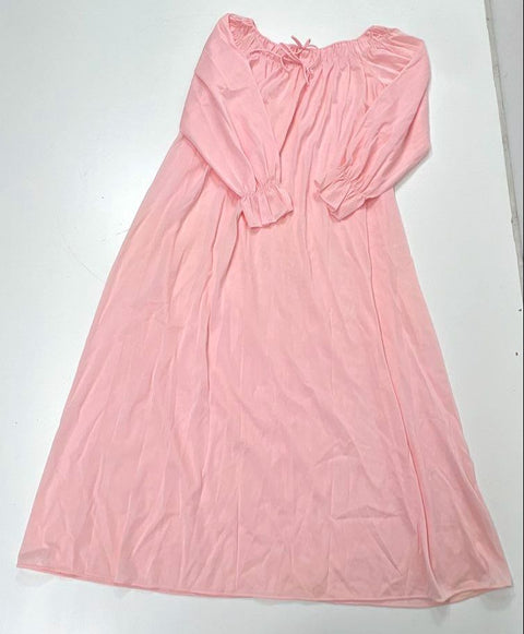 Vintage Women's Lingerie Lot 4 Nightgown Slip Pajamas Pink Cream White Sz M/L