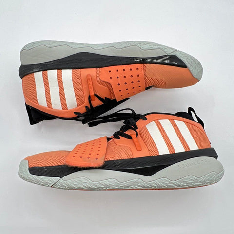 Adidas Dame 8 EXTPLY Peach Orange Black Basketball Shoes Men's Size 12