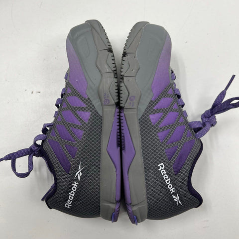 Reebok Speed TR Work RB451 Comp Toe Work Shoes Grey Purple Women's Size 6W DS