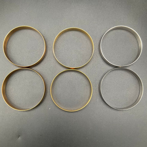 22 Piece Fashion Jewelry Bangle Bracelet Lot Gold Silver Tone Rhinestone Enamel