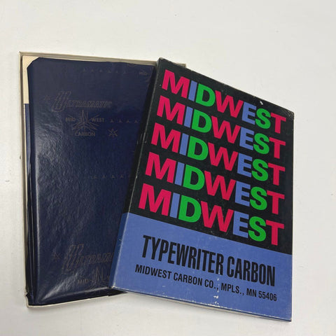 Vintage Midwest Ultramatic 85 Typewriter Carbon Paper 200 Sheets IOB