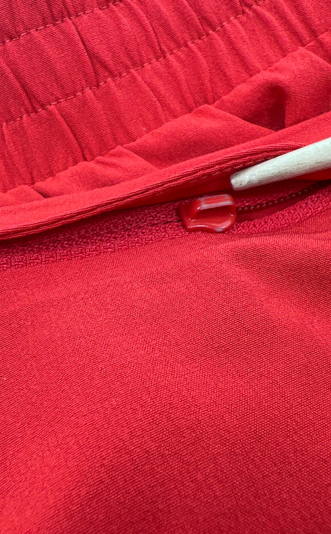 Lululemon Red Athletic Lined Back Zip Pocket Shorts Men's XL