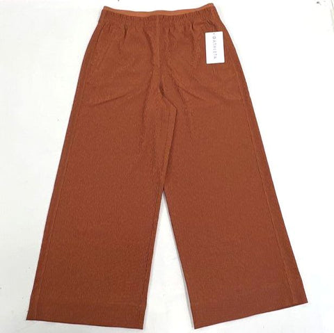 Athleta Women's Brown Echo Wide Leg Crop Pants Size 10 NWT