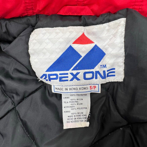 Vintage 90s Apex One Nebraska Huskers Quilted Lined Puffer Jacket NCAA Sz S