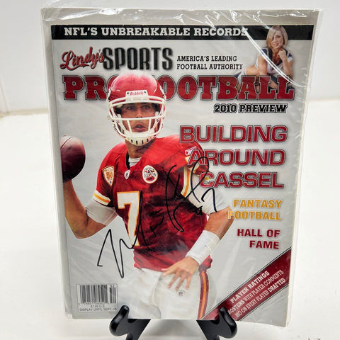 Matt Cassel Autographed 2010 Lindy's Sports Magazine Kansas City Chiefs Cover