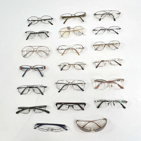 Lot of 20+ Mixed Brand Eyeglass Frames Eyewear For Lenses Parts Repair