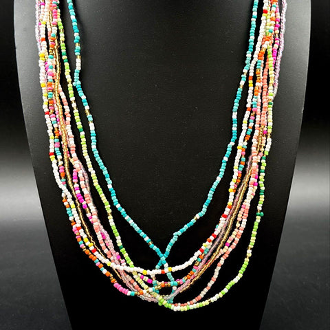 Colorful Seed Bead Boho Jewelry Lot of 50+ Bracelets and Necklaces