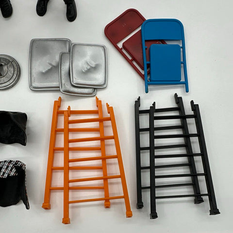 WWF Wrestling Action Figure Lot 3 Chris Jericho Chuck Palumbo Ref Accessories