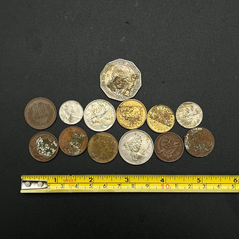 Vintage World Coin Lot Jamaica Canada Australia Hong Kong British Coins