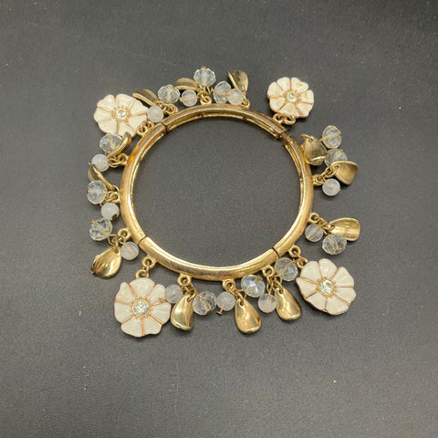 Nine West Rhinestone Faux Pearl Costume Jewelry Lot of 6 Bracelets Cuffs