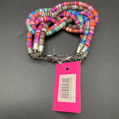 Sassy Jones NWT Zaria Red Stud Earrings Vivienne Multi Bracelet Set