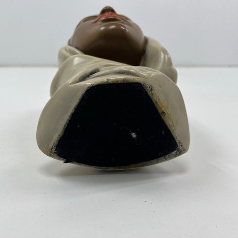 Vintage Mid-Century Modern Ceramic Bust Sculpture Woman Head Hollywood Regency