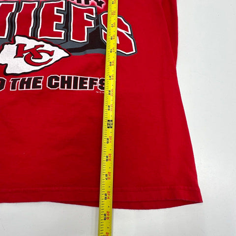 Vintage 1999 Kansas City Chiefs NFL T-Shirt Double Stitch CSA USA Made Sz L