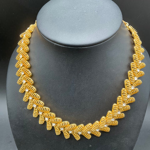 Vintage Costume Jewelry Lot 5 Necklaces Lisner Park Lane Rhinestone Beaded 0.5lb