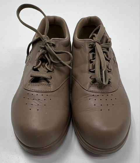 SAS Free Time Mocha Leather Comfort Walking Shoes Women's Size 7M With Box