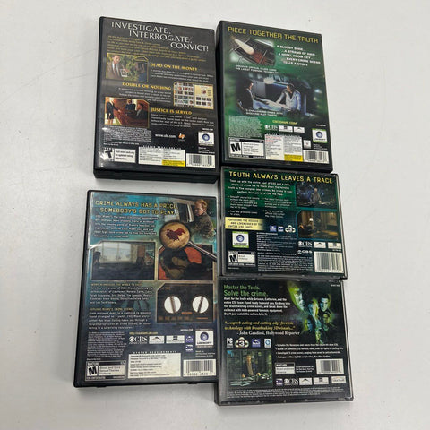 CSI Crime Scene Investigation Law & Order 2000s PC CD-ROM 5 Game Lot Ubisoft