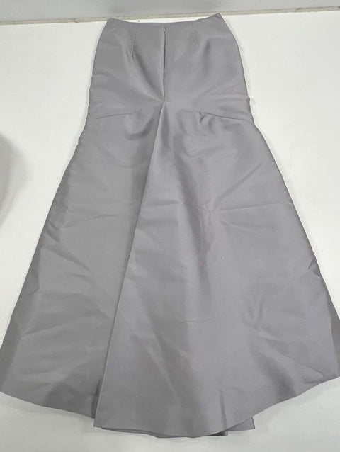 Vintage Y2K Redux Charles Chang-Lima Silver Bolero Jacket Maxi Skirt Set Womens