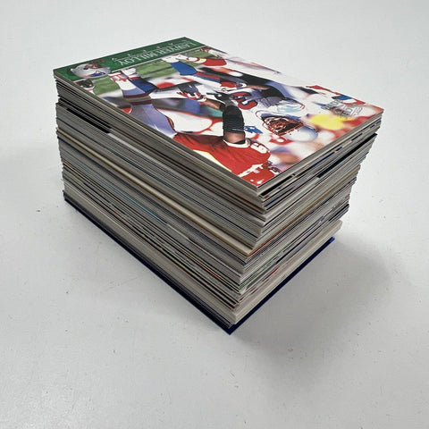 Large Bulk NFL Football Card Lot 150+ Cards 90s-2000s Topps Fleer Upper Deck