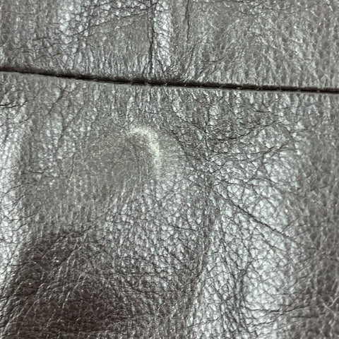 Vintage 90s Jacqeline Ferrari Brown Genuine Leather Hooded Parka Jacket Men's L