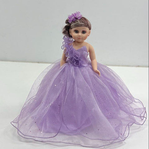 Collectible Quinceañera Last Doll 18" Figure Purple Gown Dress Display