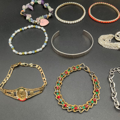 Fashion Jewelry Lot 17 Universal Thread Beaded Cuff Charm Link Bracelets Hope