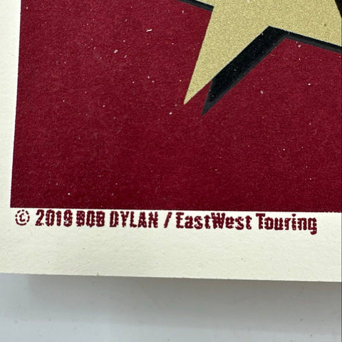Bob Dylan Pinnacle Arena Poster 2019 Lincoln NE Limited Edition 39/150