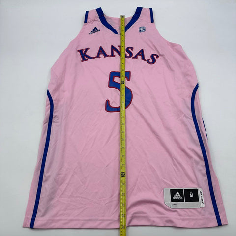 Adidas Women's University of Kansas Jayhawks Basketball Jersey Pink #5 Sz M