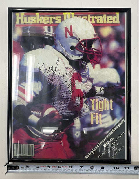 Autographed Sports Memorabilia Lot Framed Huskers Steelers Hockey 3 Pieces
