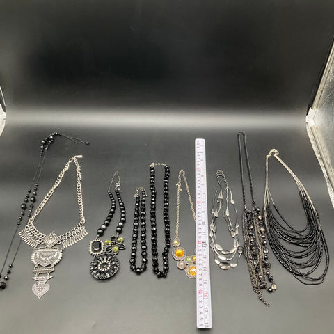 Sugarfix & Roman Necklace Lot 9pc Vintage to Modern Statement Costume Jewelry