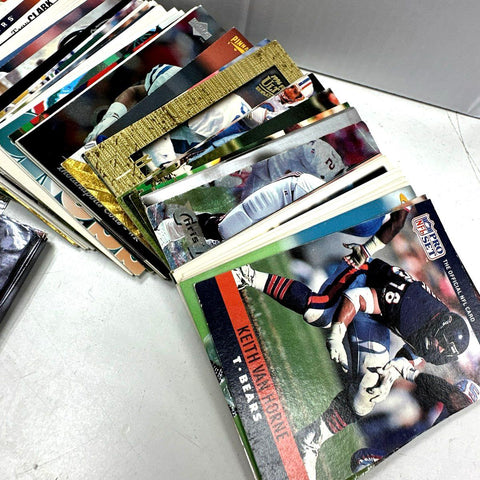 Football & Baseball Card Lot 1980s-90s Topps Upper Deck 3.6 Lbs See Photos